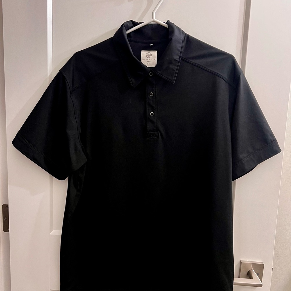 Men's Field & Stream Black Polo Shirt